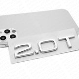 Audi Sport Car Rear Trunk Deck Lid 2.0T Turbo Nameplate Emblem Logo Badge Chrome