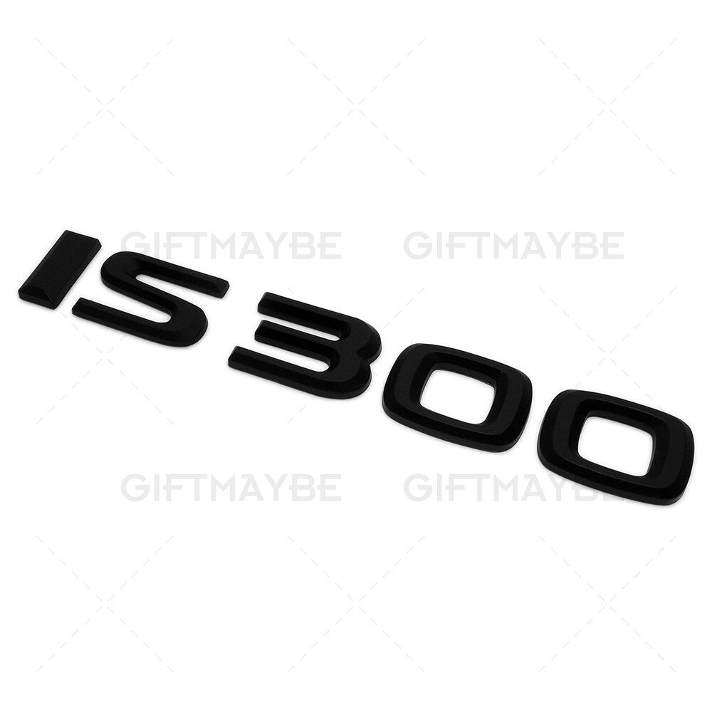 For Lexus Trunk Matte Black IS 300 Letter Logo Badge Emblem Car Replace F-Sport