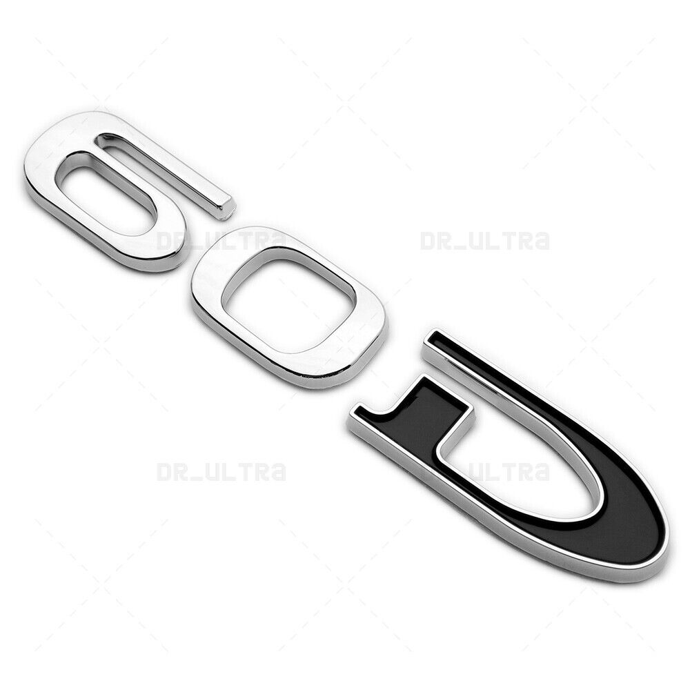 Tesla Rear Liftgate Lid Model 60D Nameplate Logo Badge Emblem Sport Chrome Black