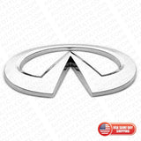 Infiniti 08-20 G37 Q60 QX60 Front Radiator Grille Logo Emblem Badge Chrome