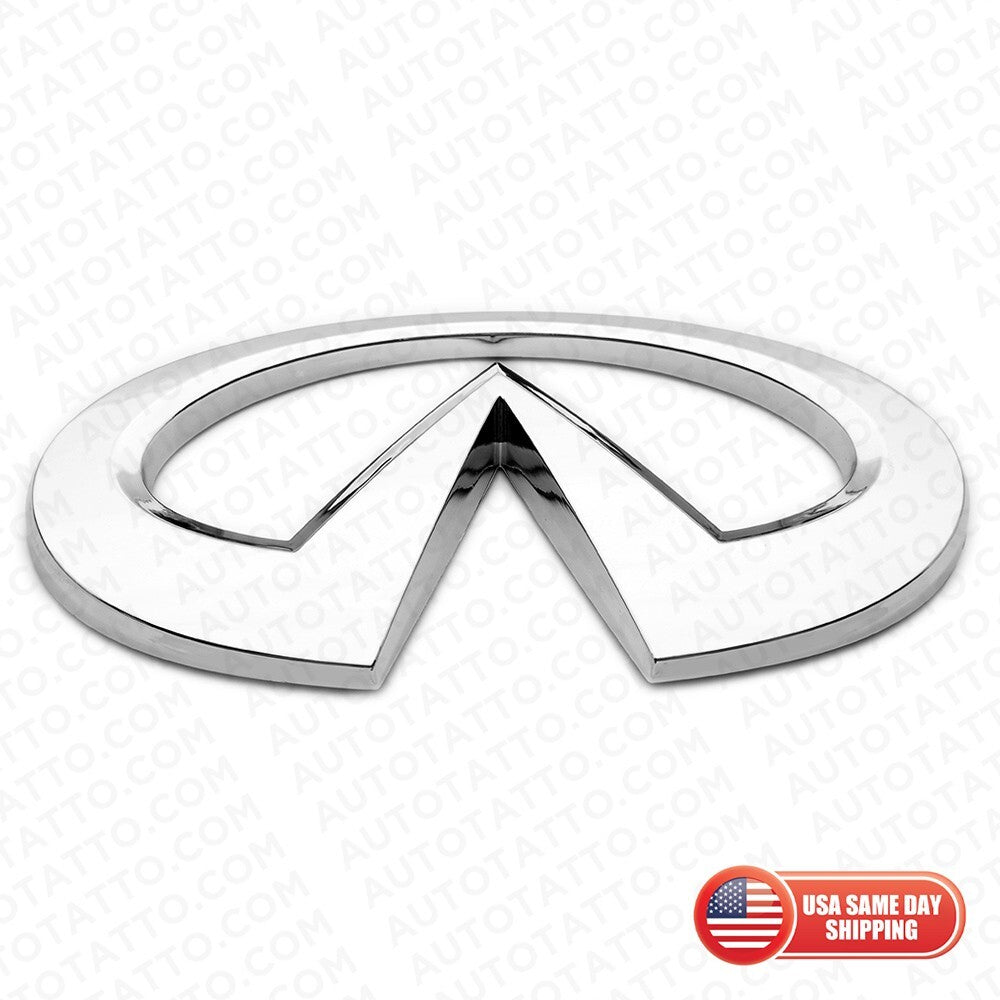 Infiniti 08-20 G37 Q60 QX60 Front Radiator Grille Logo Emblem Badge Chrome
