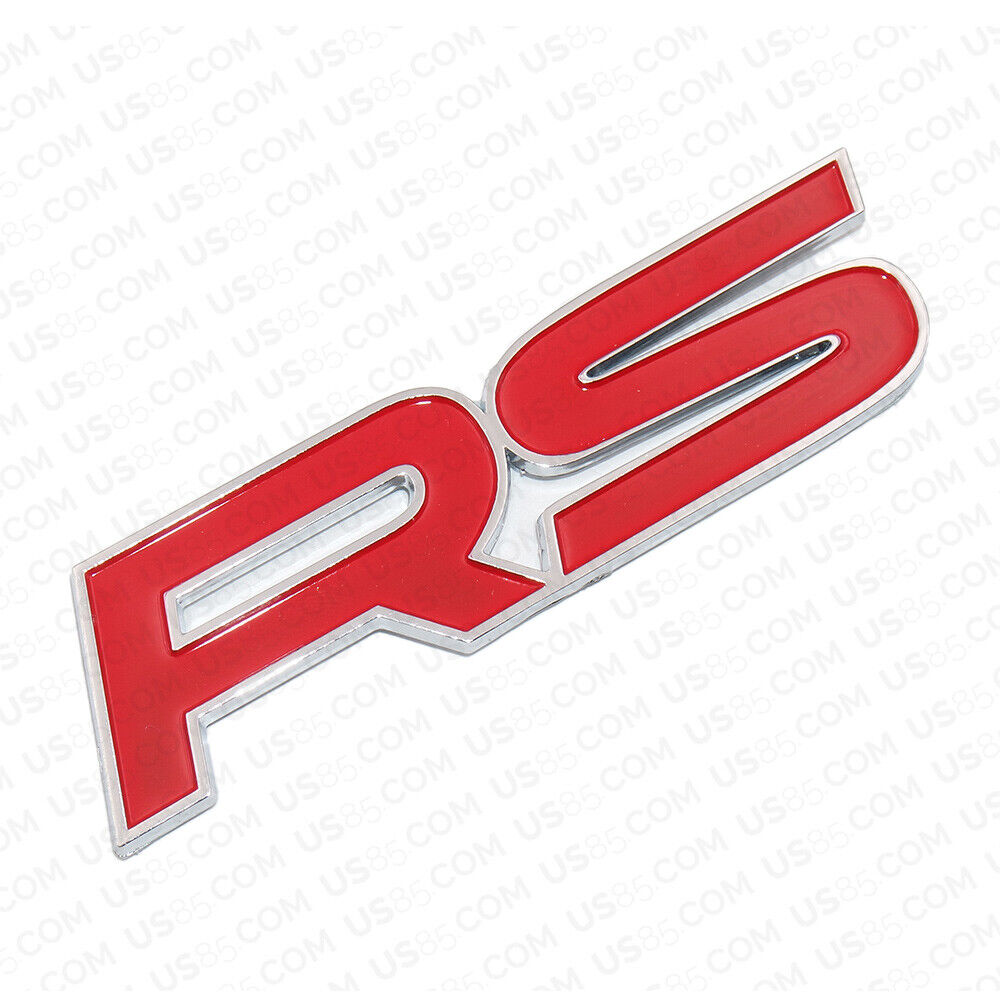 3D Fashion ABS Waterproof RS Car Decal Badge Emblem Sticker for Auto Decoration