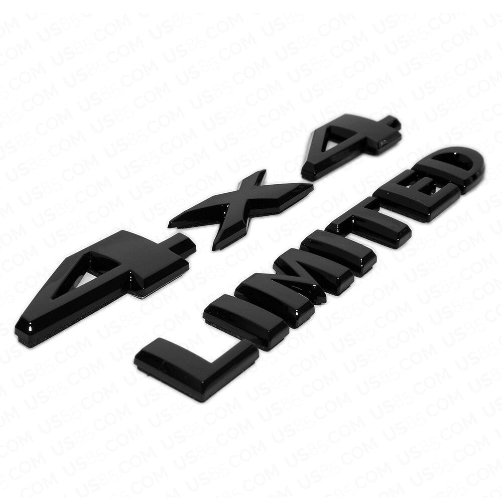 Universal ABS 4X4 Limited Car Logo Badge Emblem For Mopar Truck Gloss Black