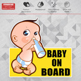 Cute Baby On Board Sticker Decal Kid In Car Van Truck Liftgate Window Decorate