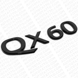For Infiniti QX60 Rear Liftgate Logo Letter Badge Emblem Nameplate Gloss Black