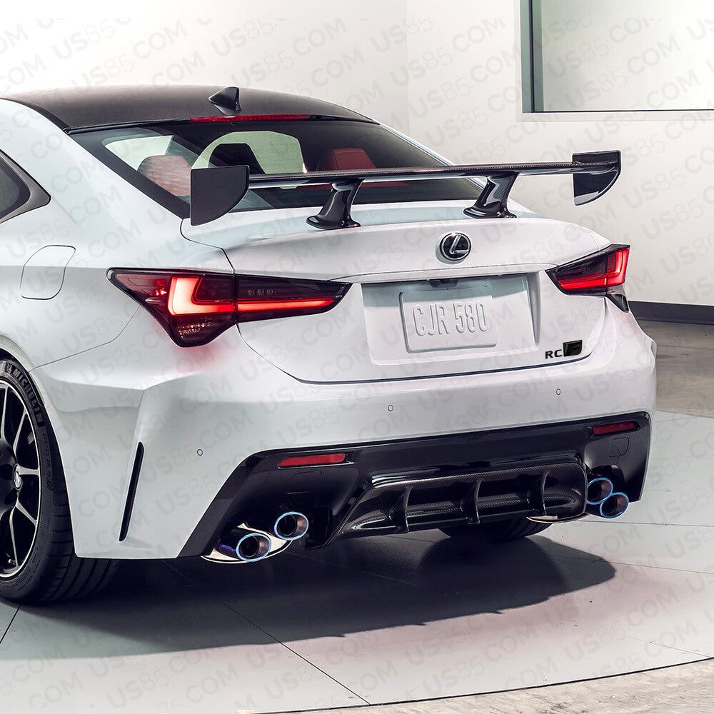 For Lexus Trunk Lid Black RCF RC F Letter Logo Badge Emblem Car Replace F-Sport
