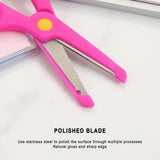 5PCS Children Kids Students Adult Anti-pinch Safety Art Craft Shears Scissors