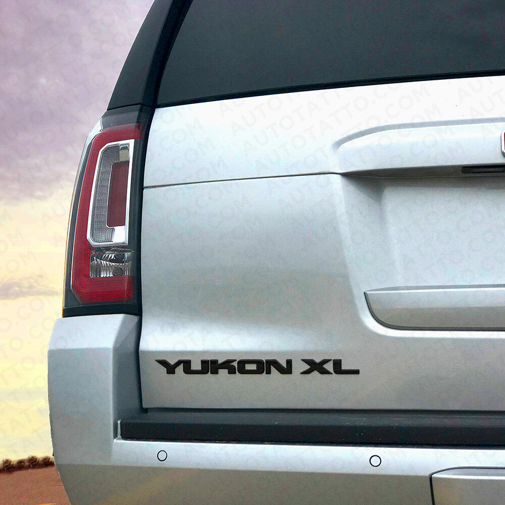 GMC YUKON XL Liftgate / Door Letter Nameplate Emblem SUV HD Badge Sport Black