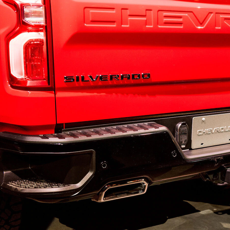 19-21 Gloss Black Silverado 1500 Tailgate Letter Logo Emblem Badge Z71 LT LTZ