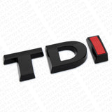 Fit 2015 VW Jetta Rear Trunk TDI Emblem Badge Nameplate Black Red