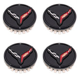 GM 2020-2026 Corvette C8 Wheels Center Caps (SET OF 4) Black
