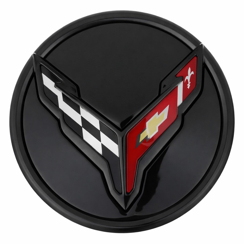 GM 2020-2026 Corvette C8 Wheels Center Caps (SET OF 4) Black