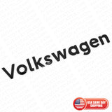 Universal Gloss Black Rear Liftgate Badge Sport Volkswagen Letter Emblem For VW