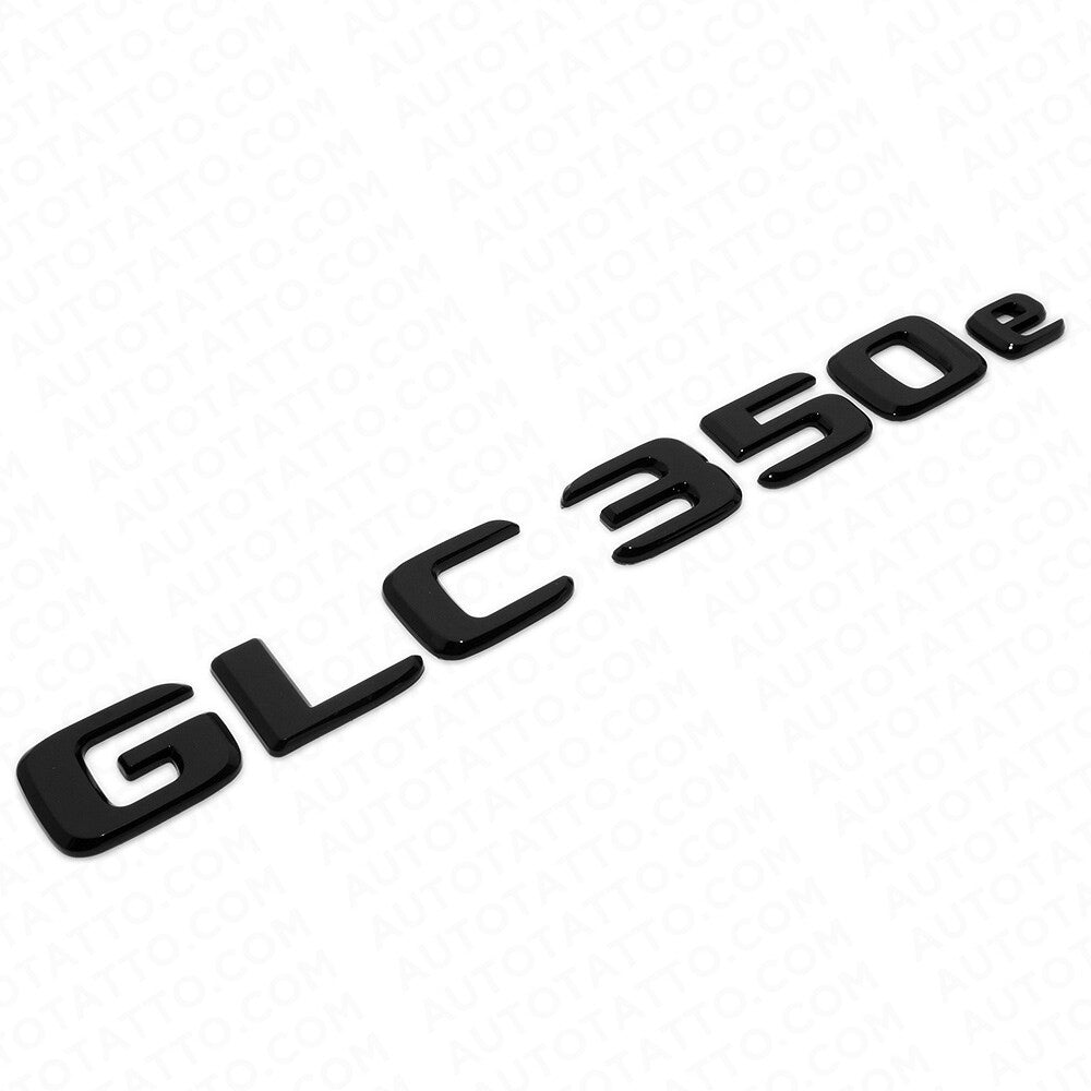 19-21 Mercedes-Benz GLC 350e Letter Emblem Liftgate Badge AMG Sport Gloss Black