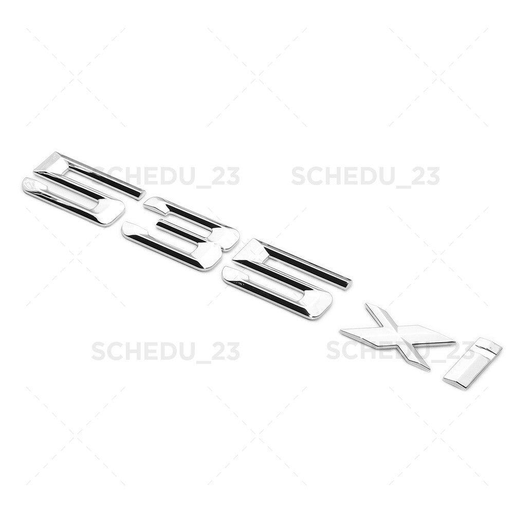 For BMW 535xi Logo Emblem Badge Trunk Lid M Series Performance Chrome Sport