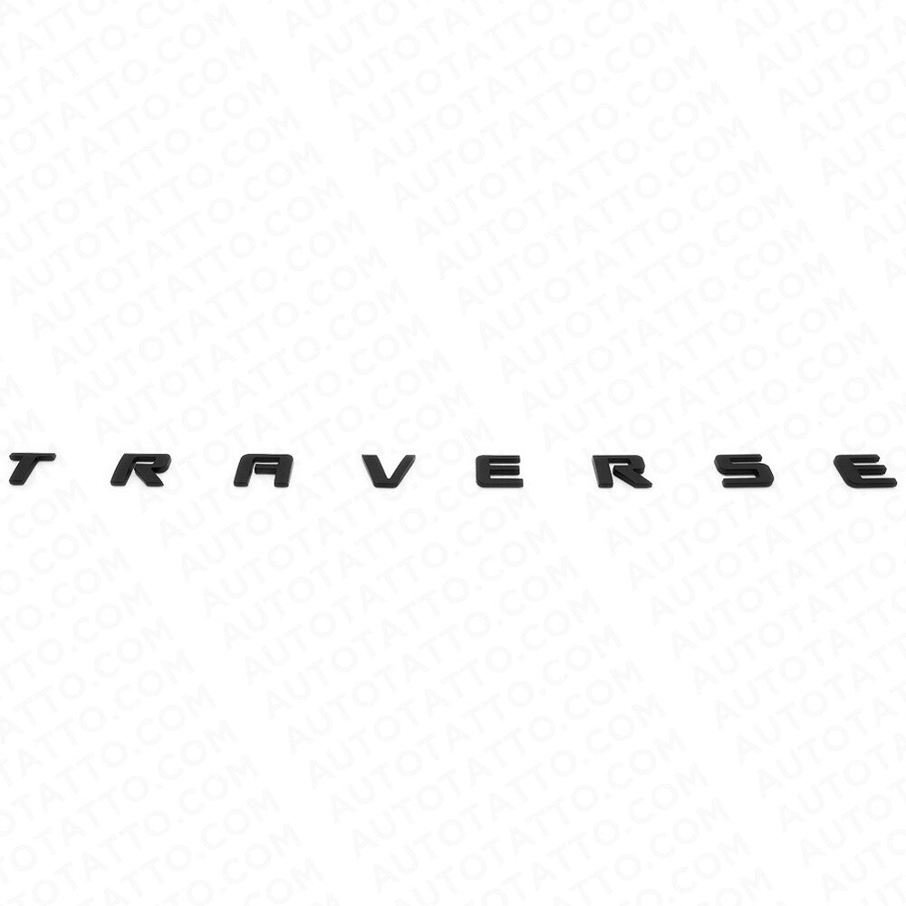 Chevy Traverse Front Door Left or Right Badge Nameplate Logo Emblem Matte Black