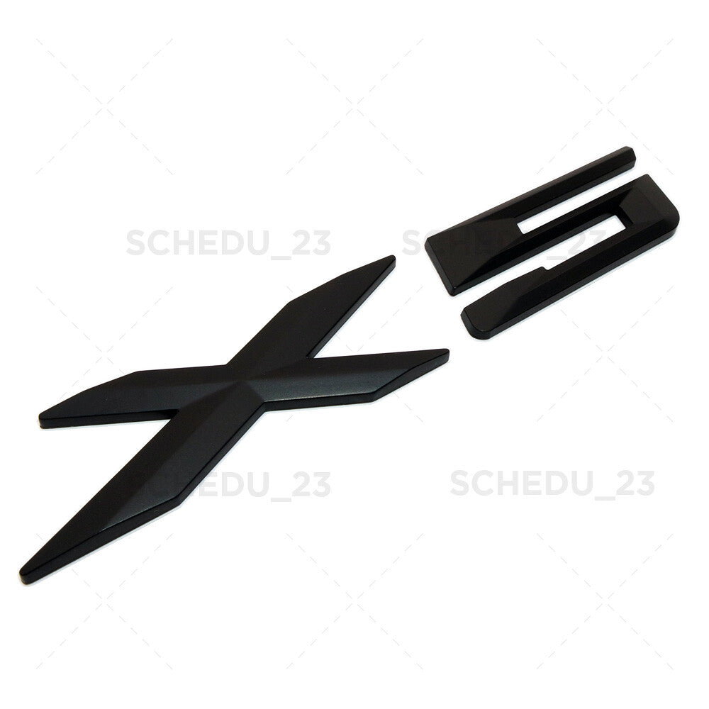 00-13 X5 Matte Black Letter Logo Emblem Badge Liftgate Rear Trunk ABS Sport ///M