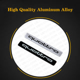 Universal Fashion Aluminum Alloy Quattro Car Decal Sticker for Auto Decoration