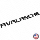 For Chevy Avalanche Door / Tailgate Badge 3D Logo Emblem Truck OEM Gloss Black