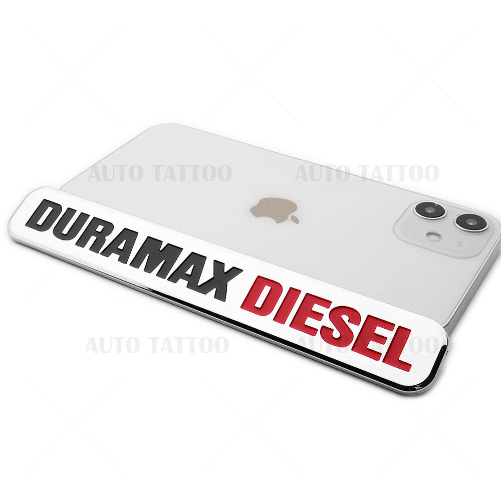 2x 01-21 Chevy GMC Duramax Diesel Door Hood Fender Tailgate Letter Logo Emblem