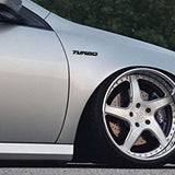 Universal 3D Fashion Waterproof Metal Turbo Car Decal Sticker Auto Decoration