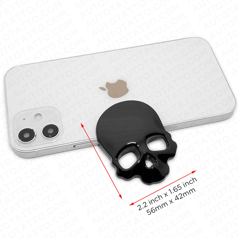 Cool Skull Punisher Devil Death USA Flag Car 3D Black Emblem fit Mercedes AMG