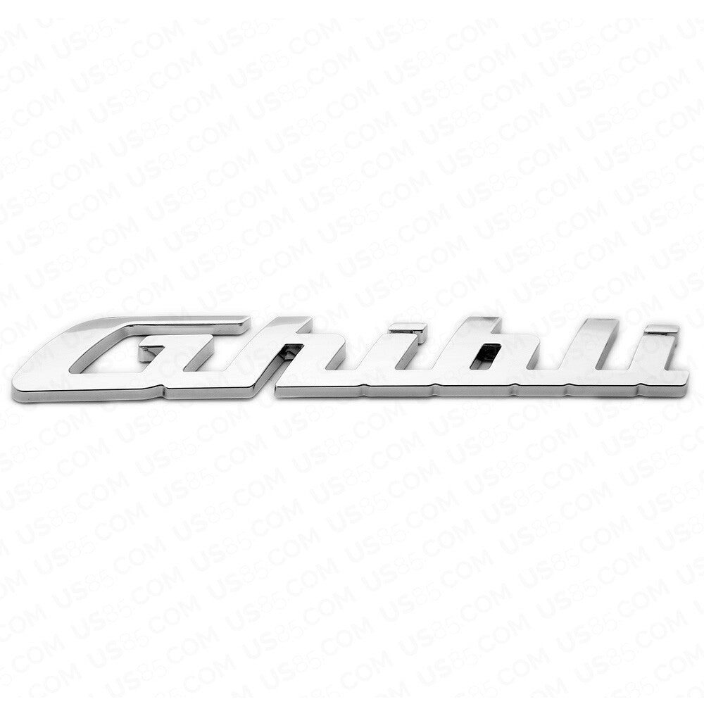 For Maserati Ghibli Chrome Trunk Lid Nameplate Logo Emblem Badges Sport OEM