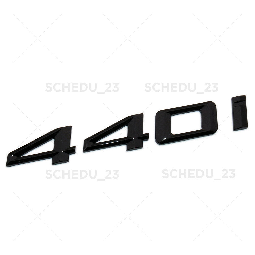 17-20 Gloss Black 440i 4 Series Trunk Lid Letter Emblem Badge M Performance