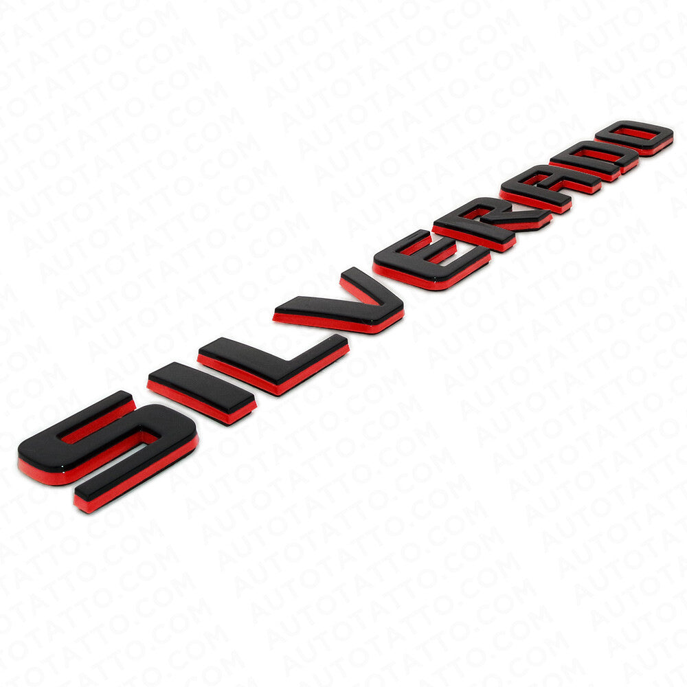 For Chevy Redline Silverado Fender Tailgate Logo Nameplates Letter 3D Emblem