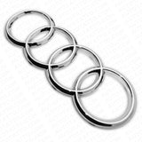 For Audi OEM Chrome Front Grille Rings Badge Logo Emblem Q3 Q5 SQ5 Q7 A6 A7 S7