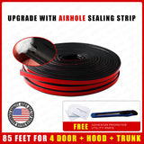 85ft Car Auto Rubber Weather Draft Seal Door Window Hood Trunk Noise Leak Strip