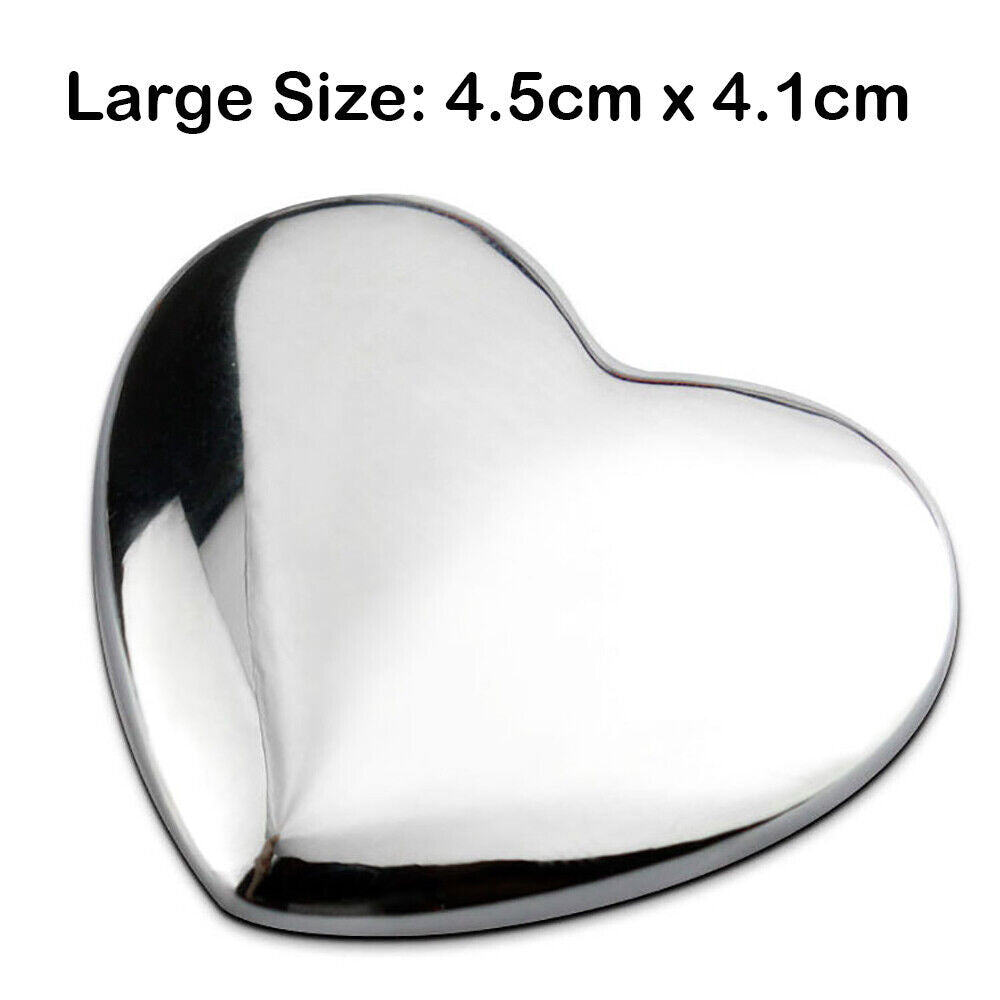 Universal 3D Fashion Metal Heart and Stars Car Decal Sticker for Auto Decoration