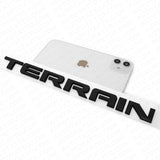 3x GMC Terrain Front Door & Rear Liftgate Nameplate  Emblem Decorate Matte Black