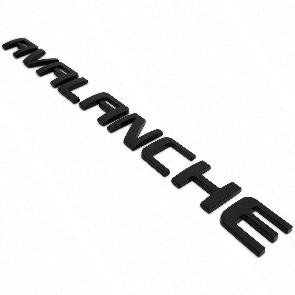 For Chevy Avalanche Door / Tailgate Badge 3D Logo Emblem Truck OEM Black Sport
