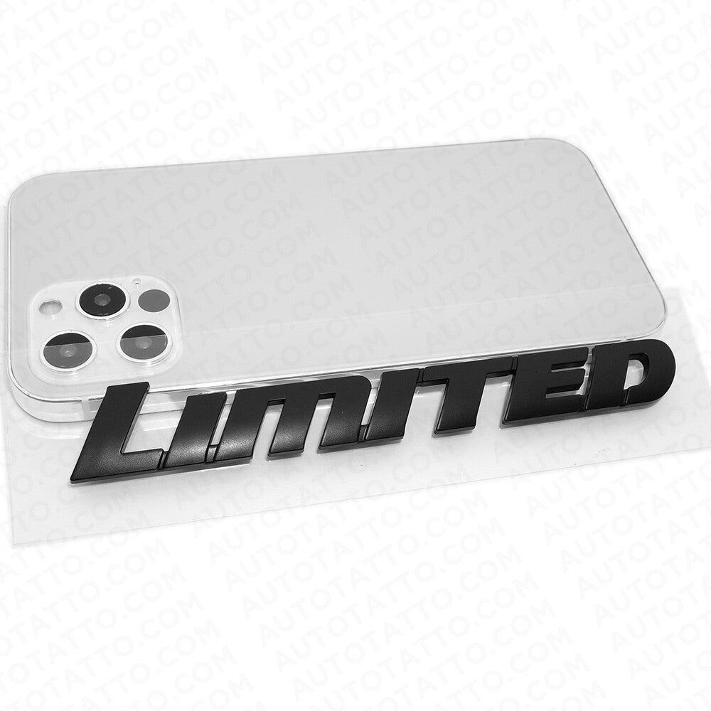 2x 4Runner Sequoia Tacoma Tundra Limited Letter Rear Door Emblem Badge Black
