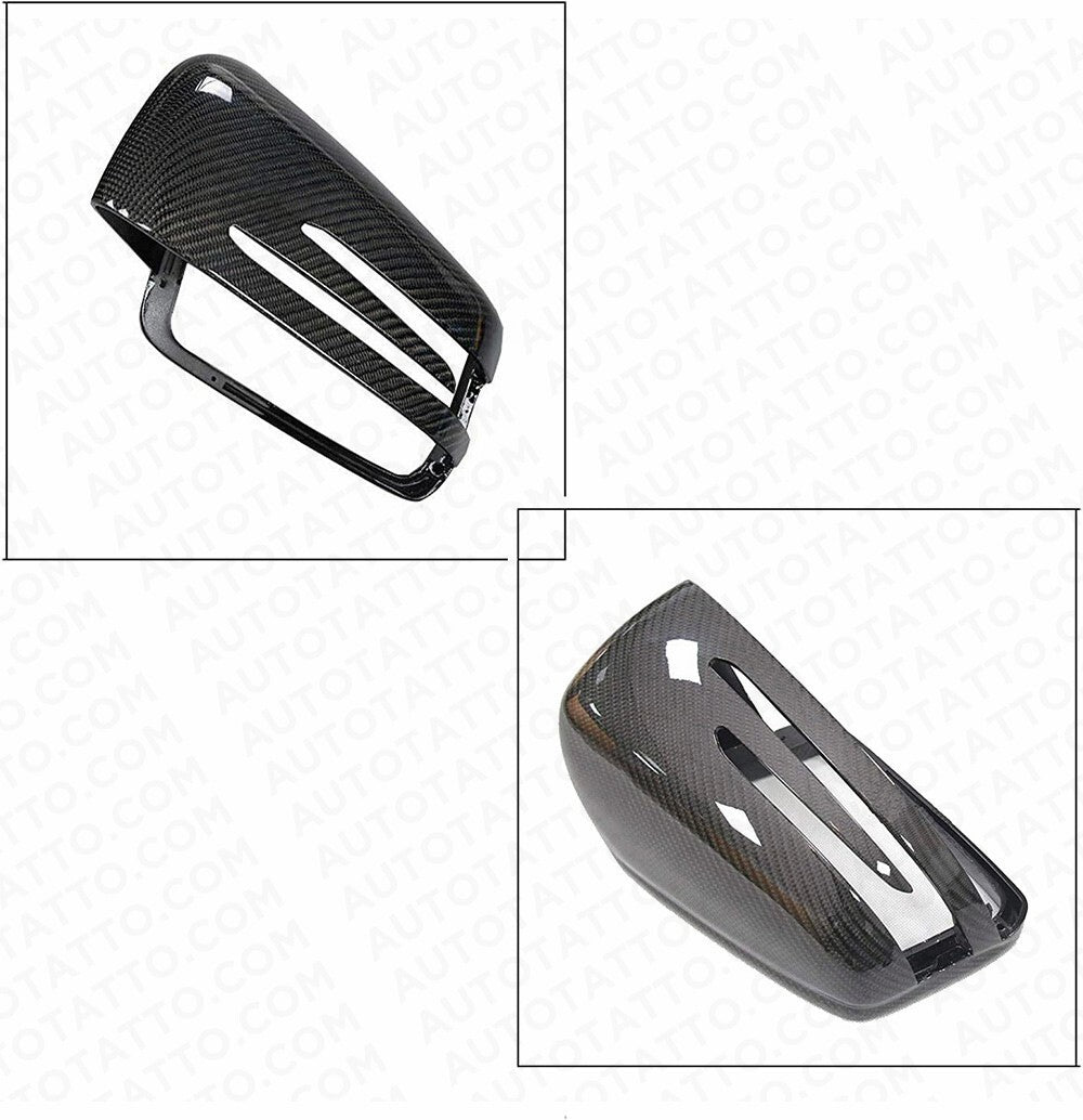Real Carbon Fiber Side Rear Mirror Cover For Mercedes W204 W212 W117 C E Class