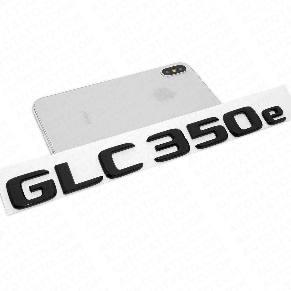 19-21 Mercedes-Benz GLC 350e Letter Emblem Liftgate Badge AMG Sport Gloss Black