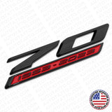 For C8 Corvette 70th Anniversary Edition Door Badge Nameplate Emblem Black & Red