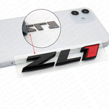 3x Camaro Hood or Rear Bumper ZL1 Nameplate Logo Sport Emblem Decorate Black Red