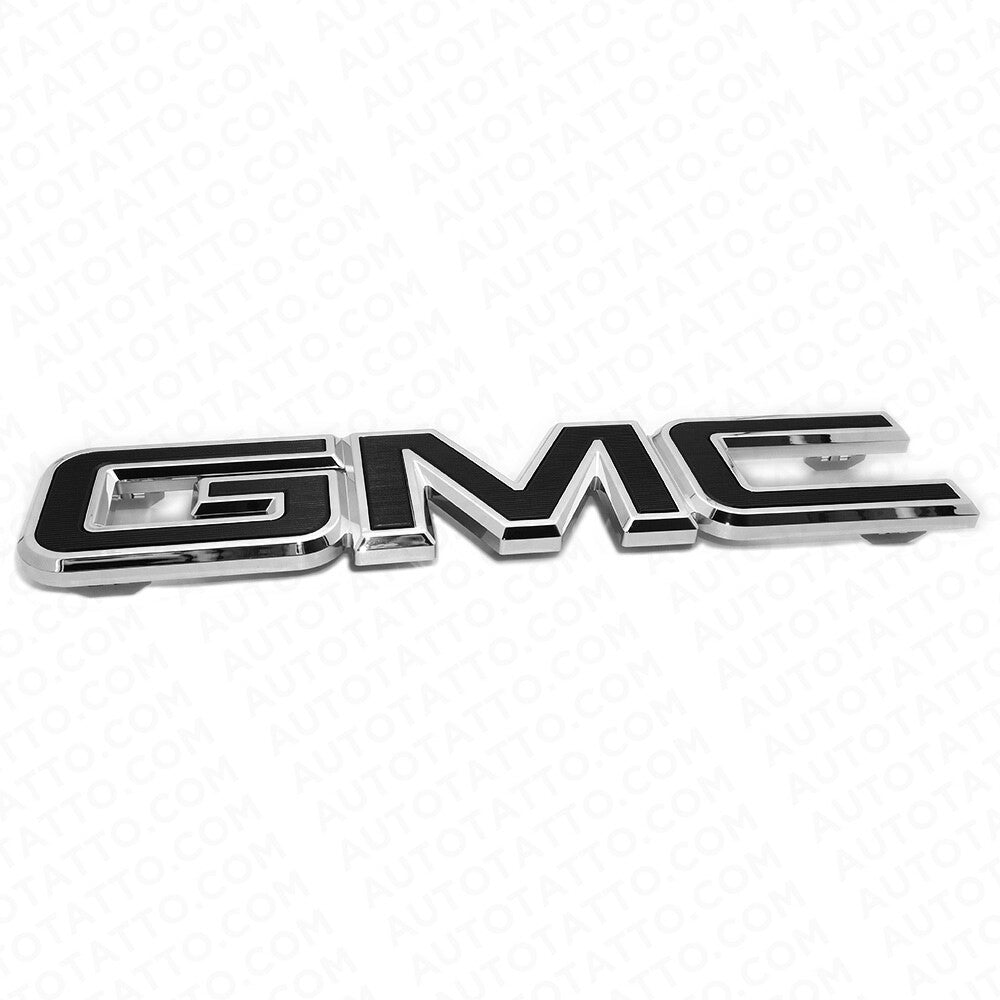 14-19 GMC Sierra Front Grille Letter Logo Emblem Adhesive Nameplate HD OEM Black