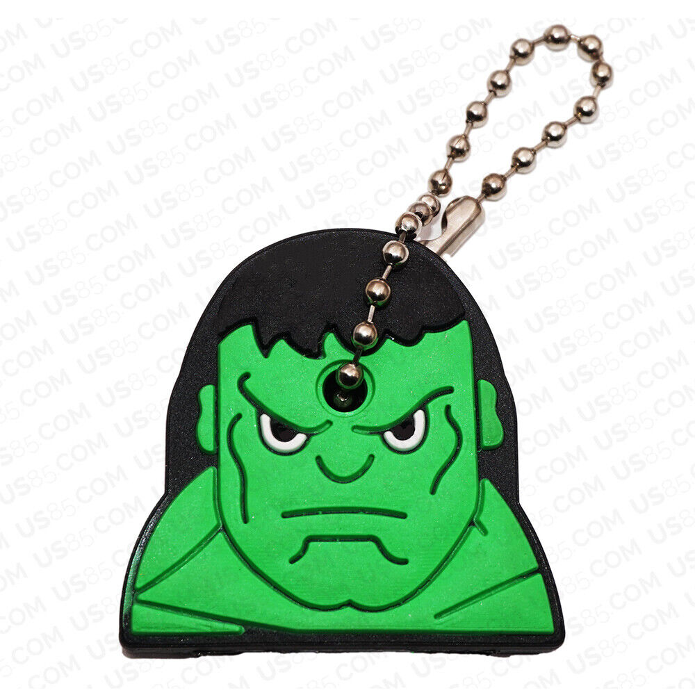 Universal 3D PVC Silicone Cute Cartoon Key Identifier Label Cap Cover Keychain