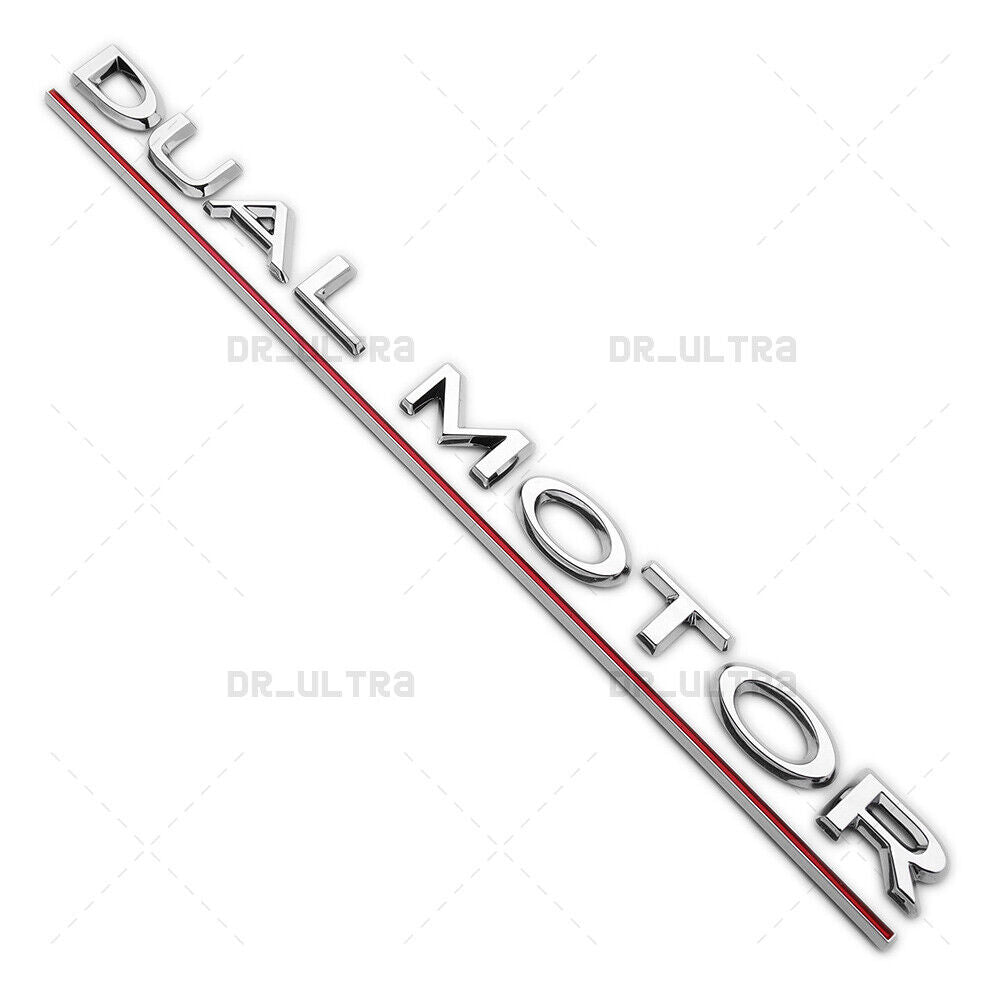 Tesla Rear Liftgate Lid Dual Motor Performance Nameplate Logo Badge Emblem Sport