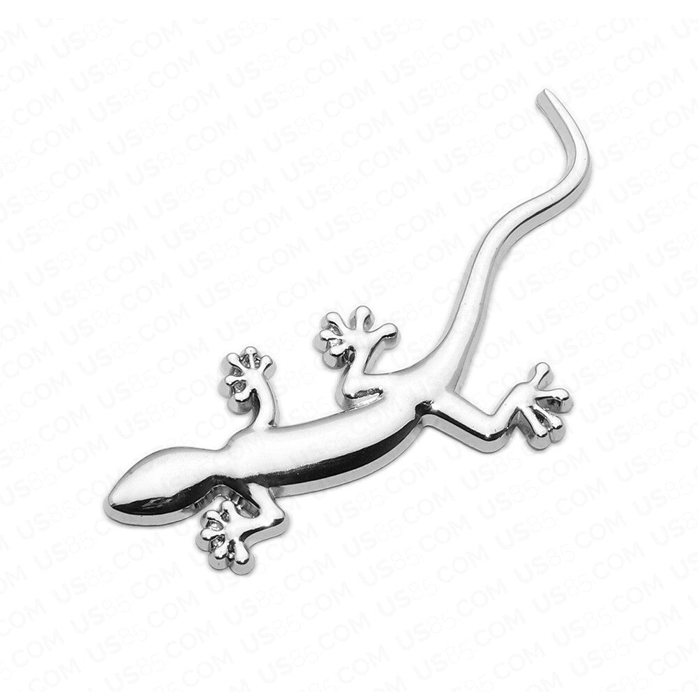 Universal Quattro Gecko Logo Badge Emblem Trunk 3D Sticker Car SUV Sport Chrome