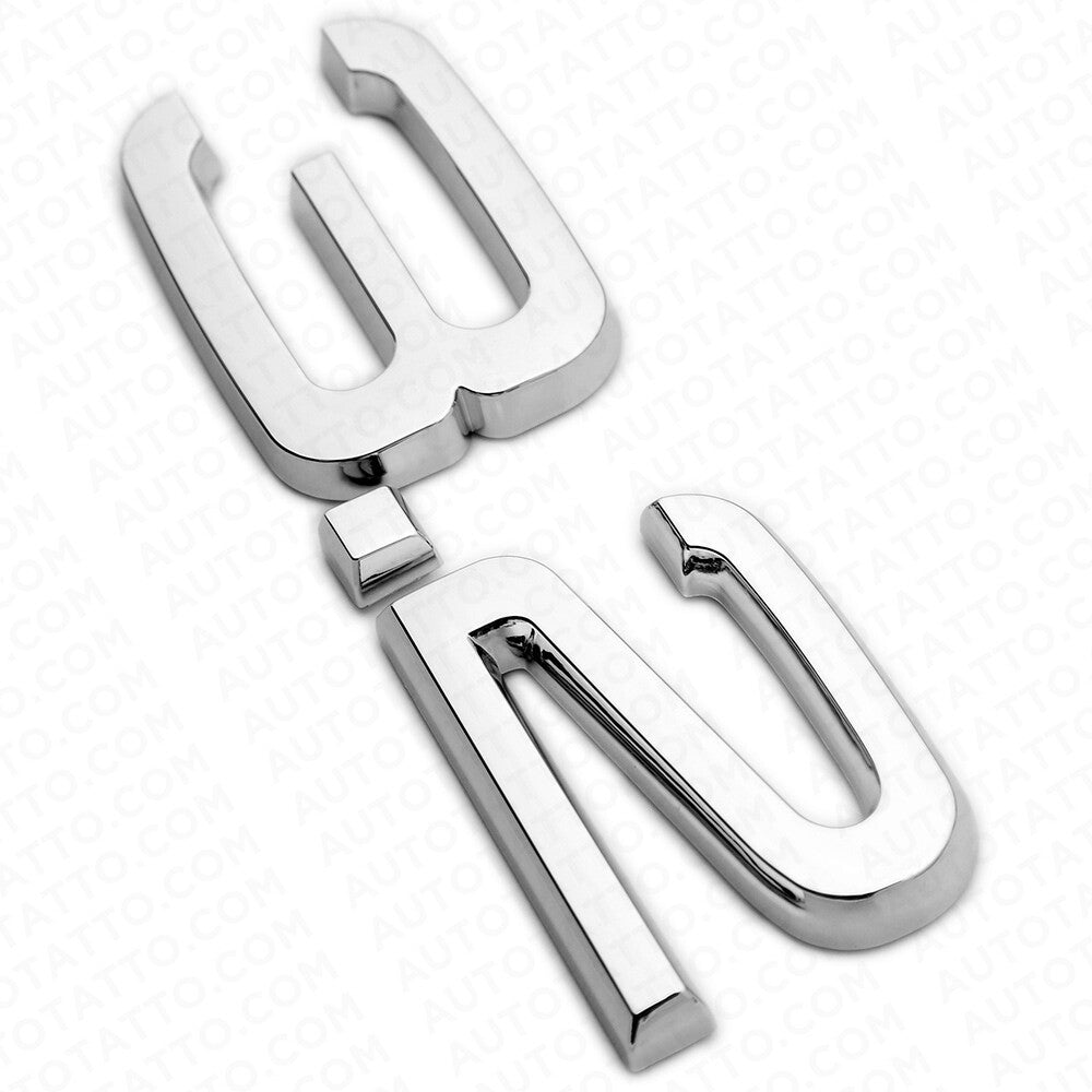 Audi Car Rear Trunk Deck Lid 3.2 Nameplate Emblem Badge OEM Chrome Sline