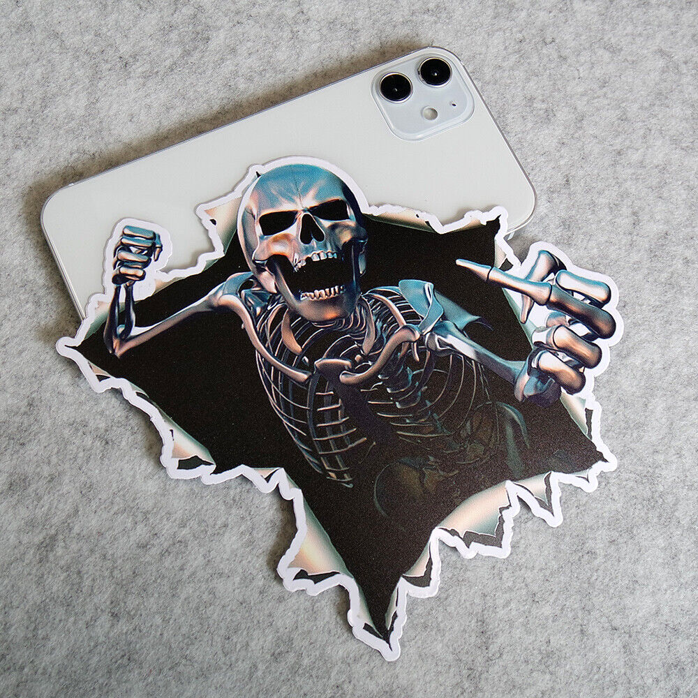 Funny Horror Skeleton Skull 3D Sticker Decal Home Car Truck Door Window Decorate