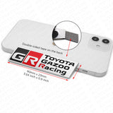 GR Toyota Gazoo Racing Fender Trunk Nameplate Emblem Badge Logo Sport Silver
