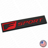 For Lexus F-Sport Logo Badge Rear Trunk Luggage Lid Emblem Decoration Black Red