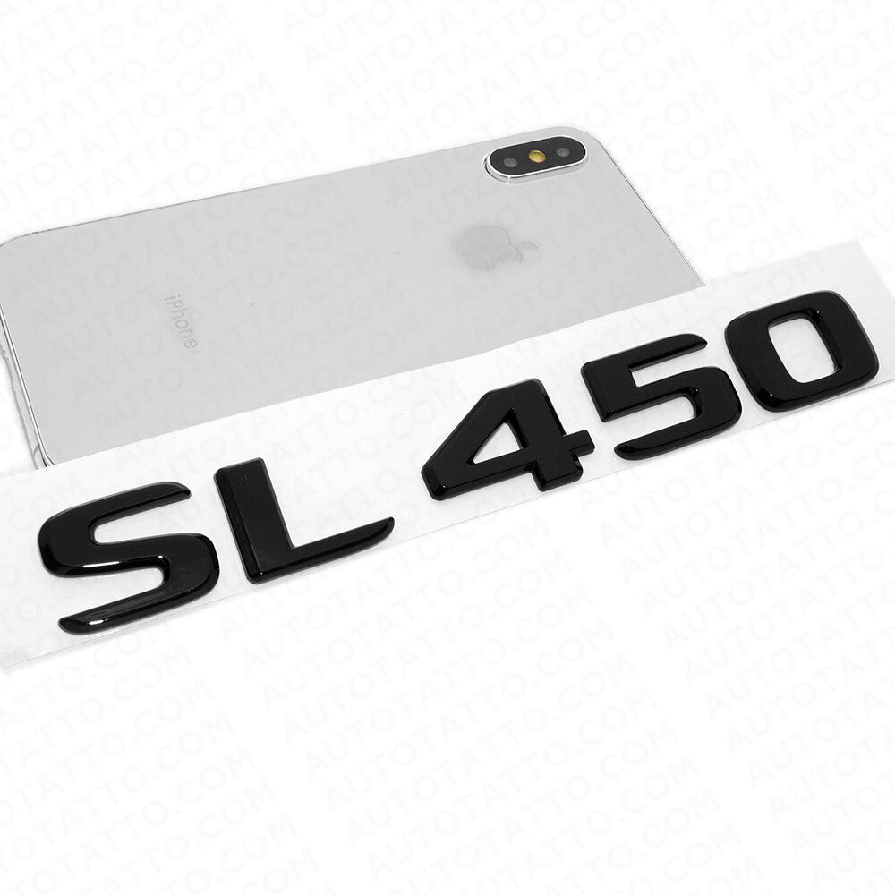 17-21 Mercedes SL 450 Letter Emblem Trunk Lid Logo Badge AMG Sport Gloss Black