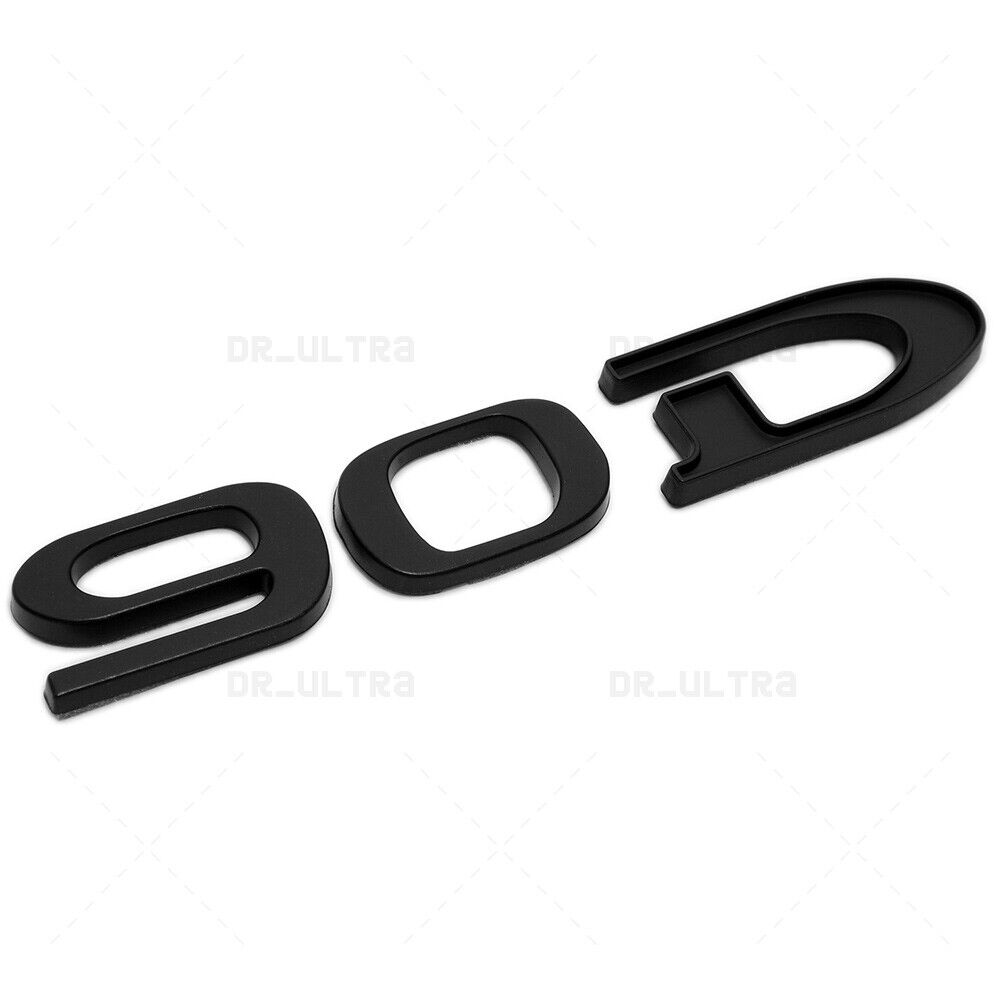 Tesla Rear Liftgate Lid Model 90D Nameplate Logo Badge Emblem Sport Matte Black
