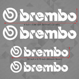 Car Wheel Brake Caliper Brembo Racing Sticker Decal Logo Decoration Sport White